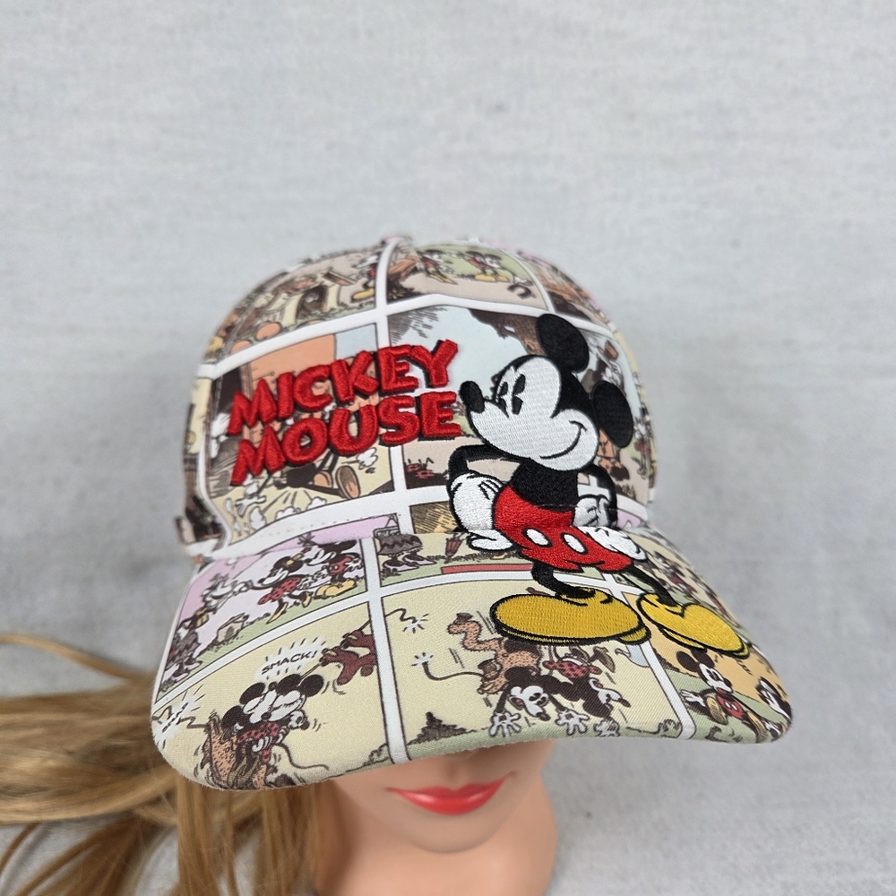Disney Mickey Mouse Baseball Cap Comic Print One Size